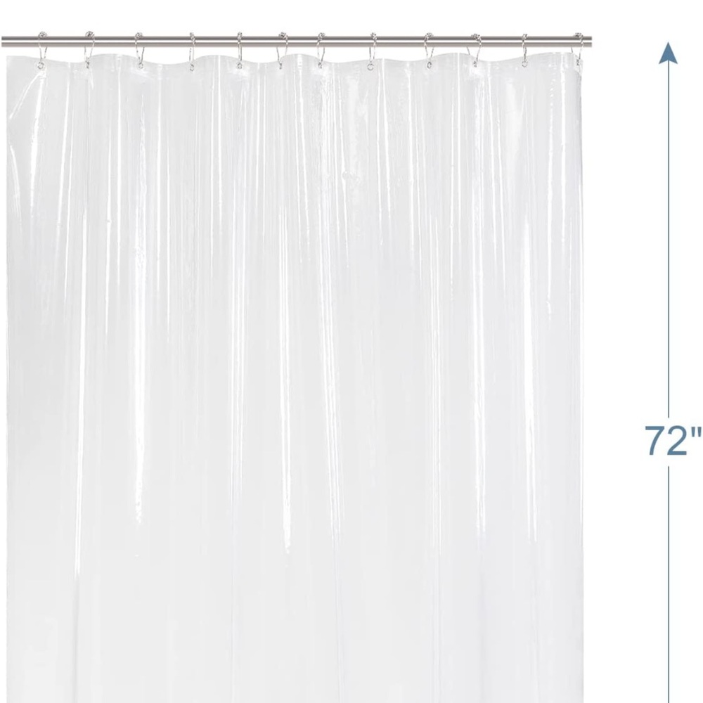 Plastic shower curtain